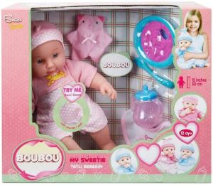 BouBou Tulumlu Konuşan Bebek Biberonlu Benim Tatlı Bebeğim BouBou Konuşan Bebek Biberonlu Bebek