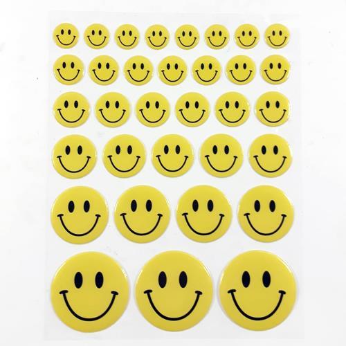 Boy Boy  Emojiler Kabartmalı Yapışan Süper Kalite 33 Adet