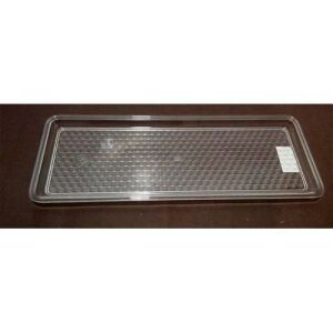33x12cm Kırılmaz Şeffaf Akrilik Servis Tepsisi