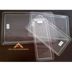33x12cm Kırılmaz Şeffaf Akrilik Servis Tepsisi