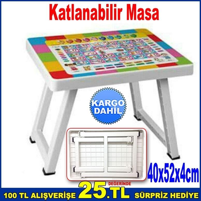Katlanabilir Piknik Masası 40x52x4cm Eğitici Piknik Sehpası