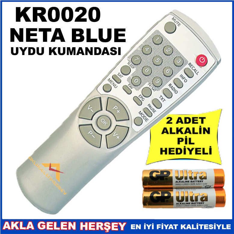 NETA BLUE UYDU CİHAZI Receiver KUMANDASI KR0020