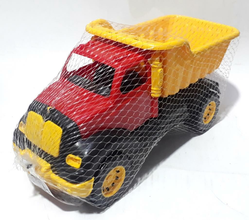 37x18x15cm Boyutunda Kırmızı Fonksiyonsuz Oyuncak Kürekli Kamyon