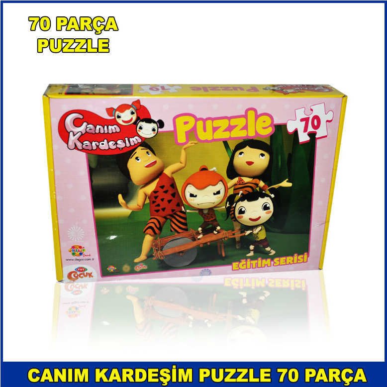 70 Parça Canım Kardeşim Puzzle Çocuklarda Zeka Gelişimine yardımcı Orjinal Lisanslı Çocuk Puzzle