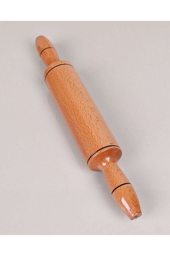 Büyük Boy Kayın Ağacı Hamur Açma Merdanesi 48 cm Ahşap Cilalı Merdane Oklava Lüx Hamur Açma Aparatı