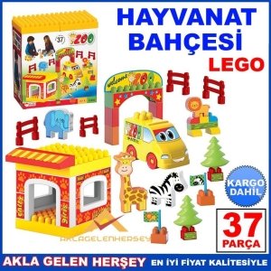 DEDE 37 PARÇA EĞİTİCİ HAYVANAT BAHÇESİ LEGO SETİ