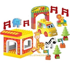 DEDE 37 PARÇA EĞİTİCİ HAYVANAT BAHÇESİ LEGO SETİ