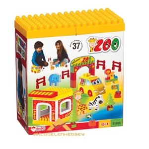 DEDE 37 PARÇA EĞİTİCİ HAYVANAT BAHÇESİ LEGO SETİ