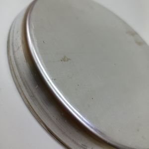 Paslanmaz Yanmaz Yapışmaz İçi Teflon Dışı Alimünyum Pizza Tavası 22 cm Çap