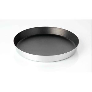 Paslanmaz Yanmaz Yapışmaz İçi Teflon Dışı Alimünyum Pizza Tavası 22 cm Çap