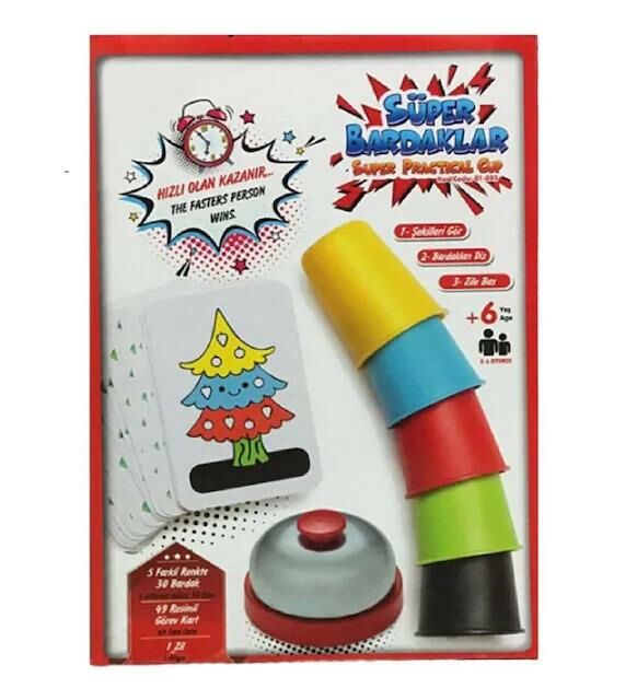 Süper Bardaklar Hız ve Pratiklik Gerektiren Mantık Oyunu