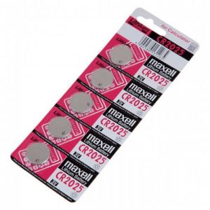 5 Adet Maxell CR2025 3V Lityum Para Pil Terazi Baskül Kumanda Pili enaz 2 Yıl Raf Ömürlü Güvenli Pil