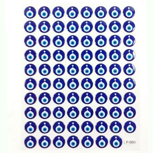 Nazar Boncukları Serisi Kabartmalı Yapışan Stickerlar Süper Kalite 79 Adet