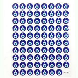 Nazar Boncukları Serisi Kabartmalı Yapışan Stickerlar Süper Kalite 79 Adet