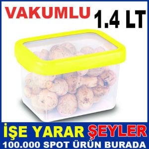  1,4 LT KARE VAKKUMLU SIZDIRMAZ SAKLAMA KABI 