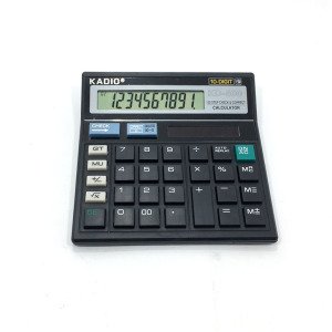 120 İşlem Kontrolü 10 Haneli Hafızalı Hesap Makinesi Kadio KD-500