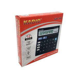 120 İşlem Kontrolü 10 Haneli Hafızalı Hesap Makinesi Kadio KD-500