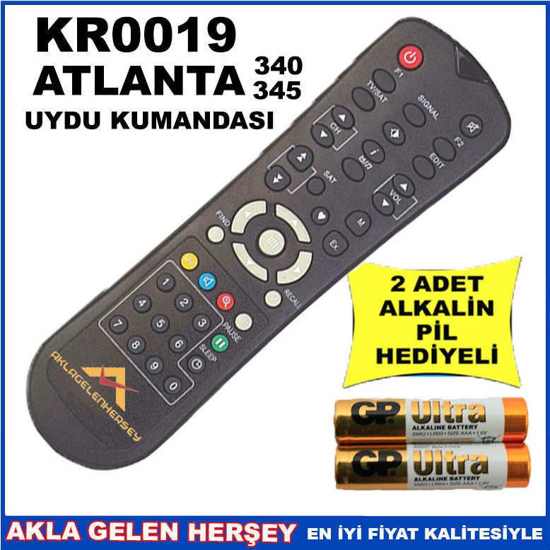 ATLANDA UYDU CİHAZI Receiver KUMANDA KR0019