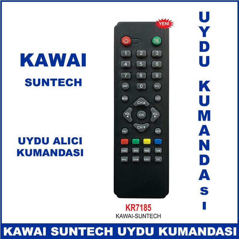 Kawai Suntech Uydu Alıcı Kumandası KR7185 - Uydu Cihazı Kumandası