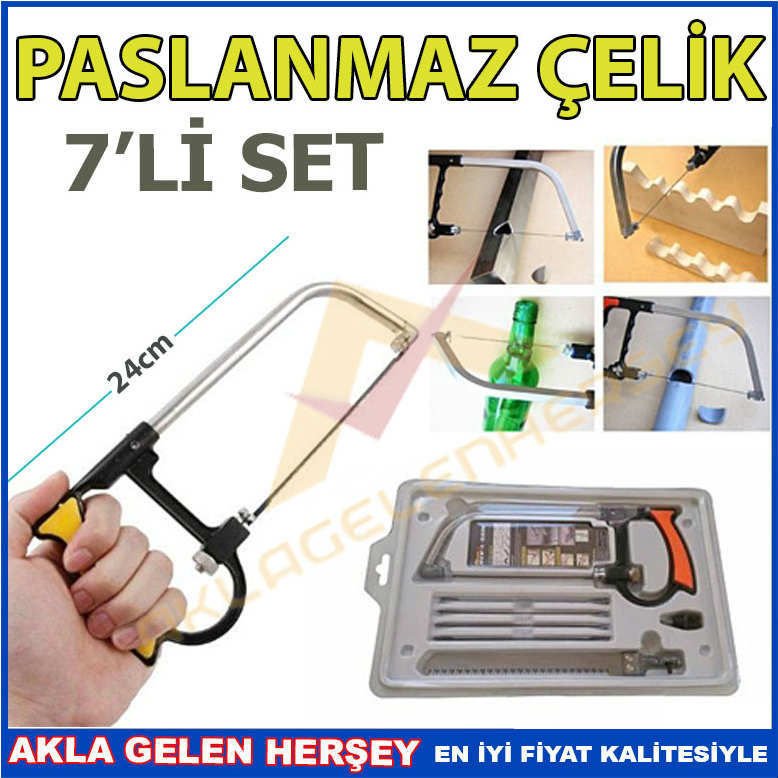 7 PARÇA ÇOK AMAÇLI KIL TESTERE SETİ HOBİ ÜRETİMİ