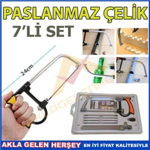 7 PARÇA ÇOK AMAÇLI KIL TESTERE SETİ HOBİ ÜRETİMİ