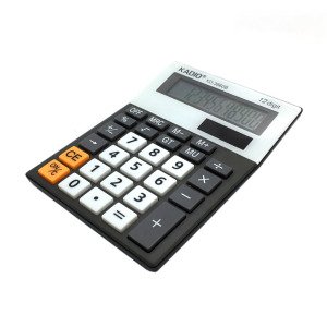 12 Haneli Büyük Klavye Tuşlu Kalem Pilli Hesap Makinesi Kadio KD-3860B