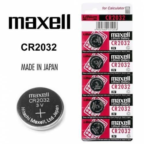 5 Adet Maxell CR2032 3V Lityum Para Pil Terazi Baskül Kumanda Pili enaz 2 Yıl Raf Ömürlü Güvenli Pil