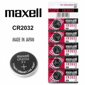 5 Adet Maxell CR2032 3V Lityum Para Pil Terazi Baskül Kumanda Pili enaz 2 Yıl Raf Ömürlü Güvenli Pil