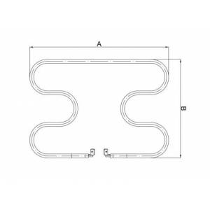 700W Tost Makinesi Rezistansı 110V 235x150mm Yerli Üretim Sağlam 