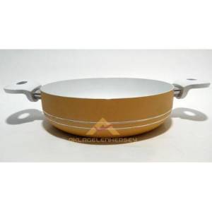 Cam Kapaklı Basık Seramik Karnıyarık Tenceresi