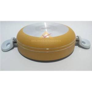 Cam Kapaklı Basık Seramik Karnıyarık Tenceresi