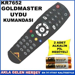 GOLDMASTER UYDU CİHAZI Receiver KUMANDASI KR7652
