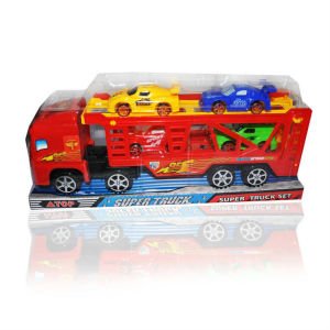 Oyuncak Araba Taşıma Tırı 5 Parça Super Track Set 33x7cm -2