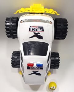 Sallanan Kafa Emoji Hediye 46cm Dev Tekerli Jumbo Polis Aracı 4x4 Jeep Süper Gösterişli Oyuncak
