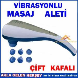 Çift Kafa 6 Yedek Başlık Vibrasyonlu Masaj Aleti