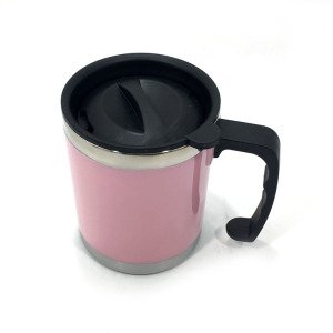 İçi Çelik Kulplu Termos Kupa Bardak 400 ml Çay Kahve Kupası 450