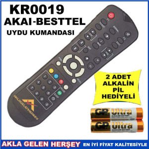 AKAI-BESTTEL UYDU CİHAZI Receiver KUMANDA KR0019