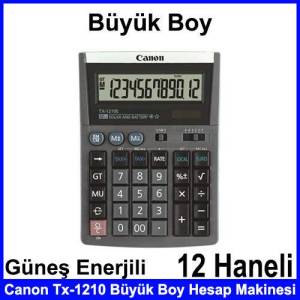 Canon TX-1210E Klavye Tuşlu Büyük boy 12 haneli  Hesap Makinesi