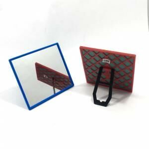 Plastik Çerçeveli Ekonomik Masa Üstü Makyaj Aynası 17x14 cm-No:20 Türk Malı Cam-Ayna Kalitesi iyidir