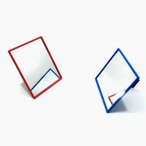 Plastik Çerçeveli Ekonomik Masa Üstü Makyaj Aynası 17x14 cm-No:20 Türk Malı Cam-Ayna Kalitesi iyidir