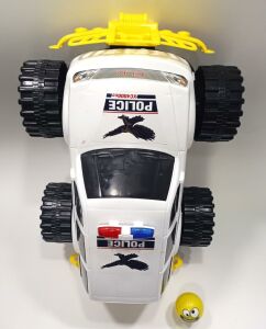 Sallanan Kafa Emoji Hediye 46cm Dev Tekerli Jumbo Polis Aracı 4x4 Jeep Süper Gösterişli Oyuncak