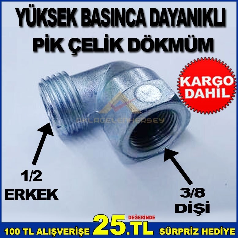 TÜPGAZLI OCAKLARI DOĞALGAZA DÖNÜŞTÜREN APARAT DİŞİ 3/8-ERKEK 1/2