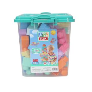 2922 Play Blox Pastel Blok Yapı Oyuncakları 83 Parça ,Kovalı ,1 Yaş ve Üzeri
