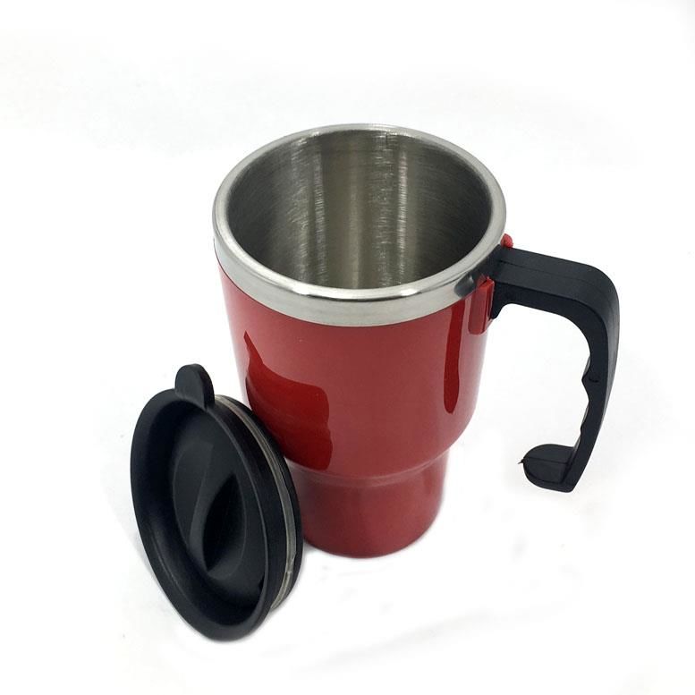 İçi Çelik Kulplu Termos Kupa Bardak 500 ml Çay Kahve Kupası 6067