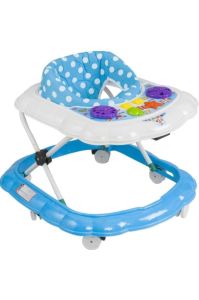 Çok Rahat Esnek ve Güvenli Bebek Mavi Yürüteç