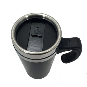 Uzun Termos Kupa Bardak İçi Çelik Kulplu 500 ml Kahve Kupası 6034