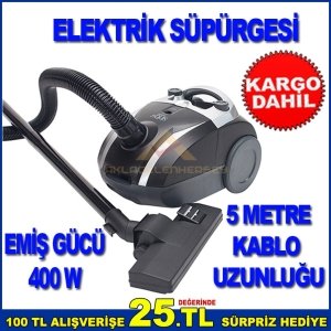 SİNBO 1400W EMİŞ GÜÇLÜ 5 METRE KABLO UZUNLUKLU ELEKTRİKLİ SÜPÜRGE