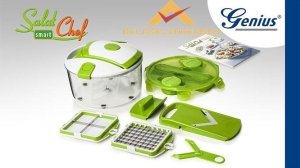 12 PARÇA ORJİNAL Genius SALAT CHEF SALATA DOĞRAYICI RENDE