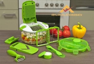 12 PARÇA ORJİNAL Genius SALAT CHEF SALATA DOĞRAYICI RENDE
