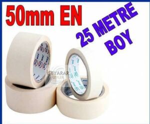 50mm 25 Metre Maskeleme Bandı Kağıt Bant